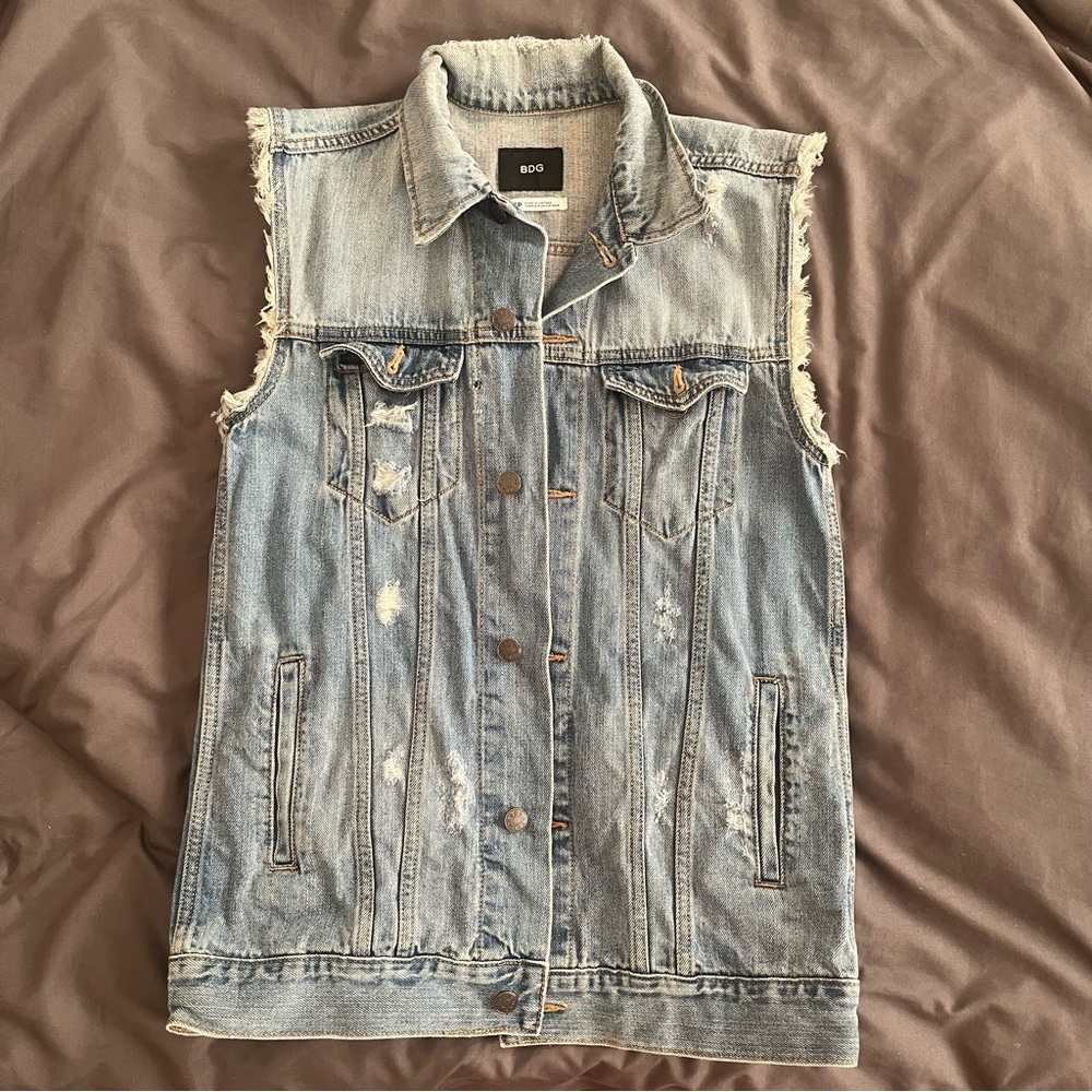 BDG Ripped Denim Vest